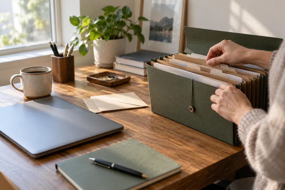 Business records and credit planning workspace