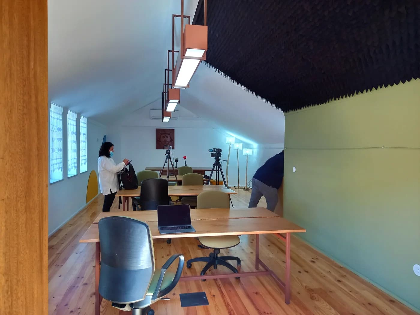 A shared coworking interior, shown as a business planning reference