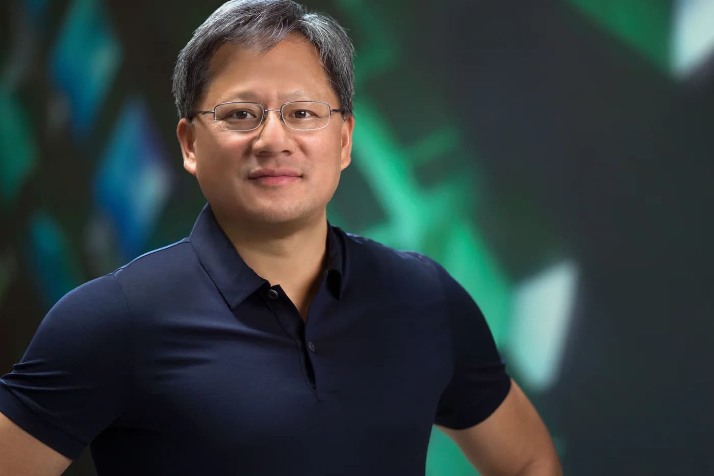 Jensen Huang, shown in a publicly licensed portrait