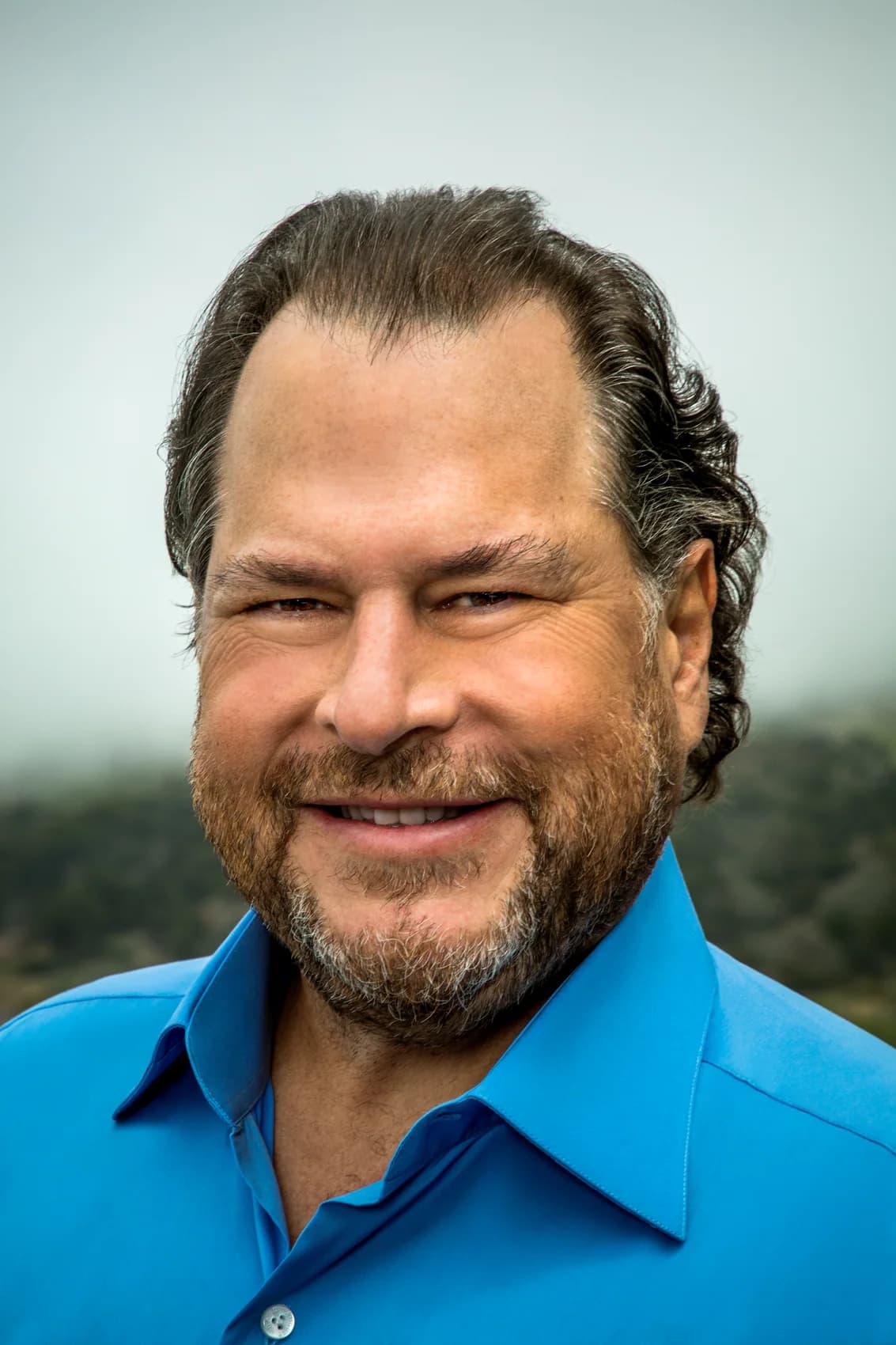 Marc Benioff in a portrait by Christie Hemm Klok