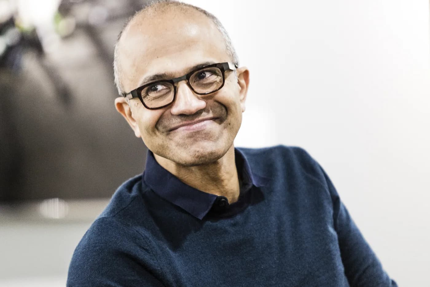 Satya Nadella, shown in a publicly licensed portrait