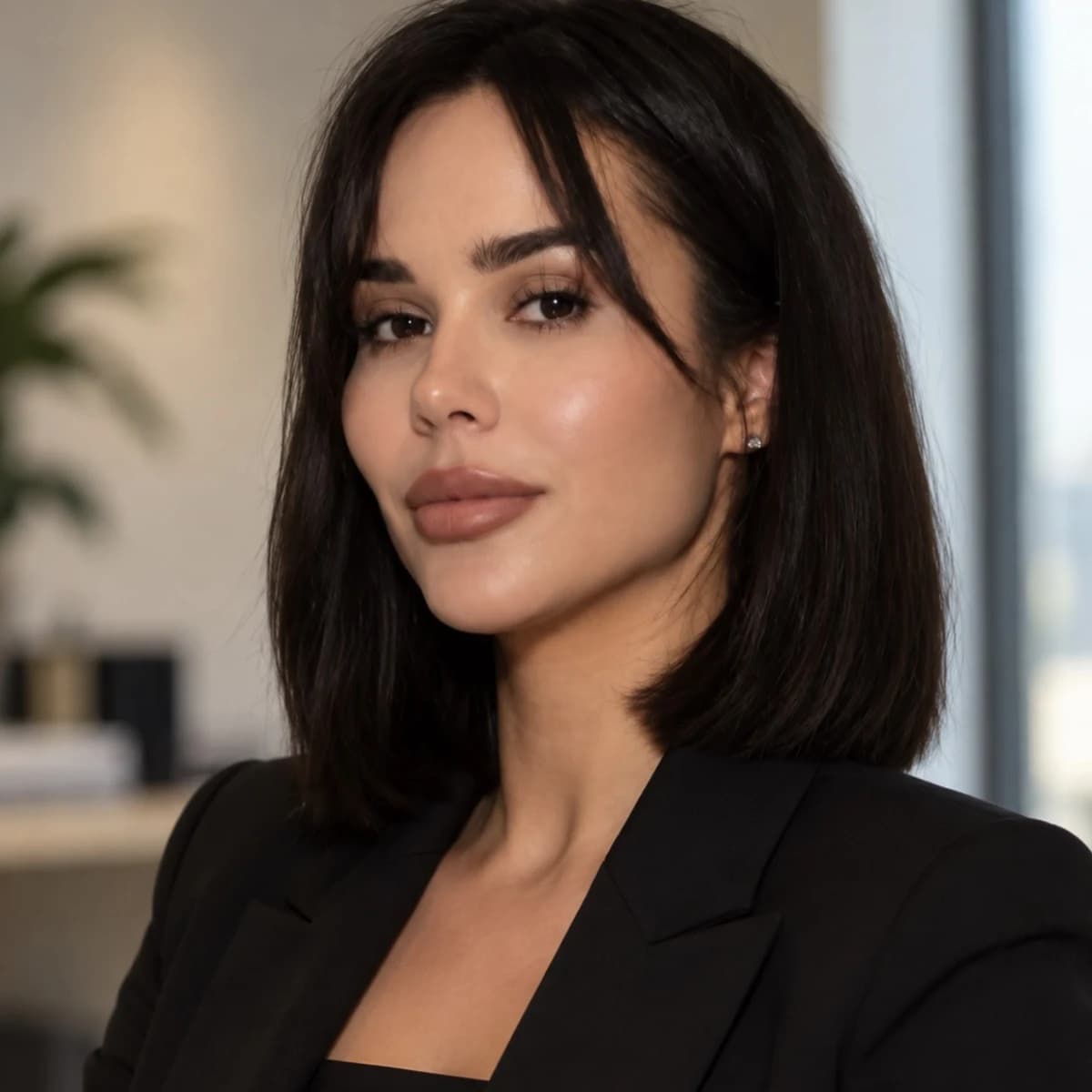 Julia Sternberg wearing a black blazer