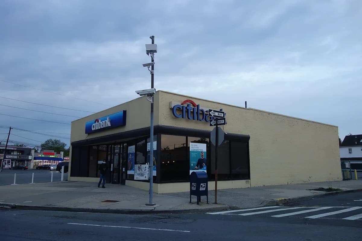 Citibank branch on Lakeville Road in New York