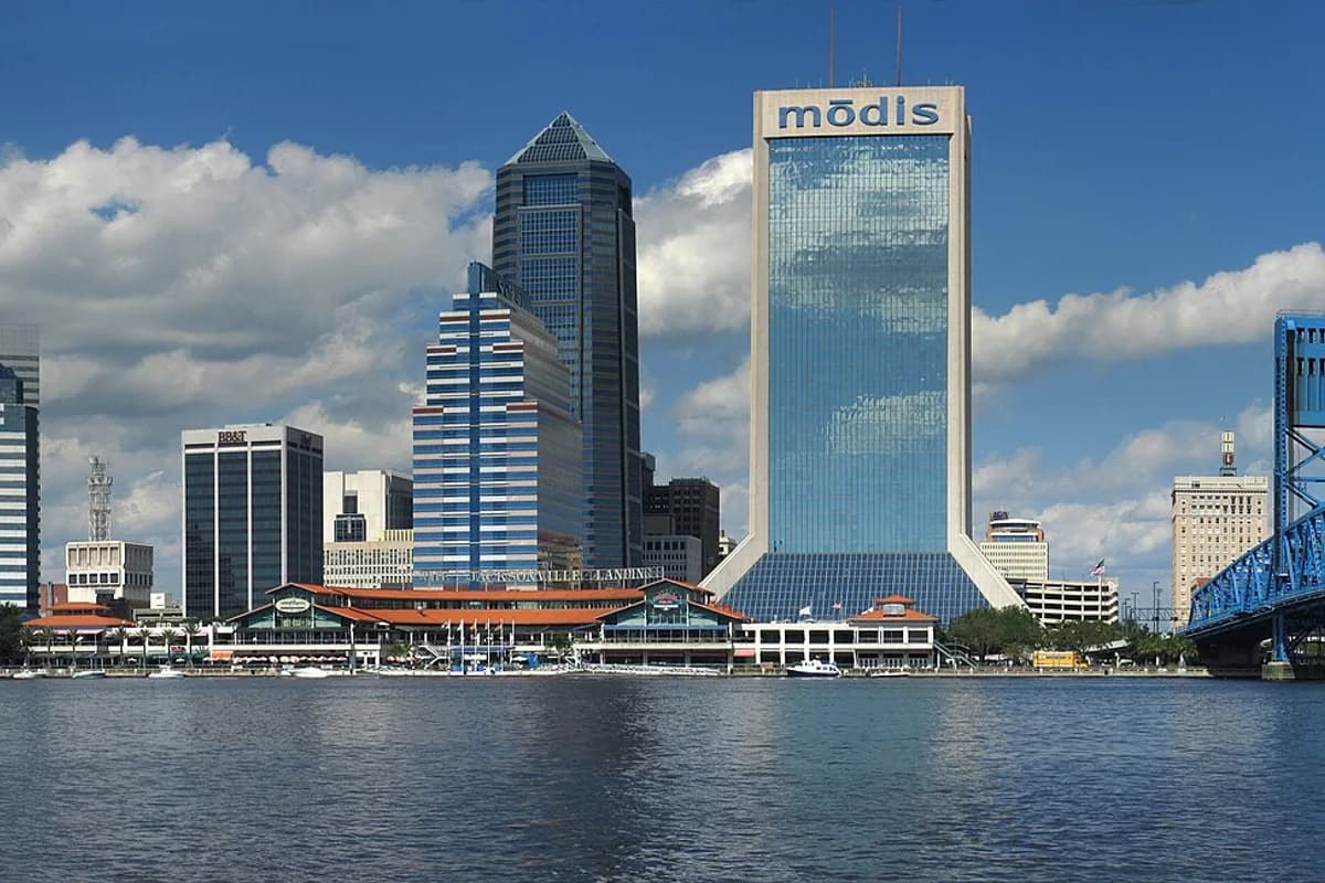 Jacksonville skyline across the St. Johns River