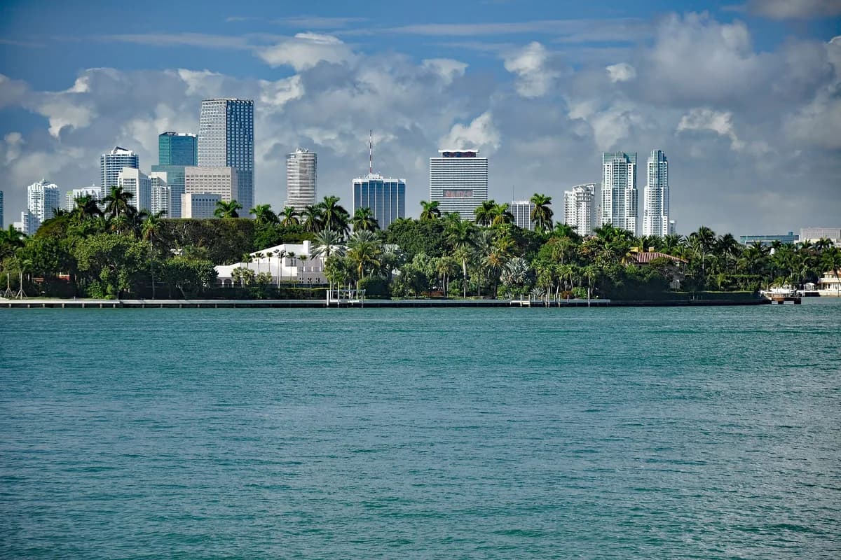 Downtown Miami skyline across Biscayne Bay