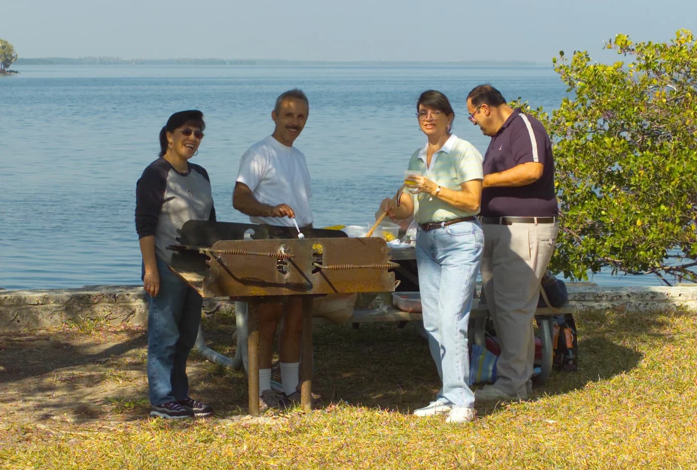 The Convoy Point picnic area in Biscayne National Park