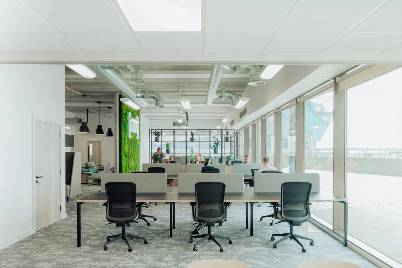 The interior of C4DI coworking space, as a workplace reference