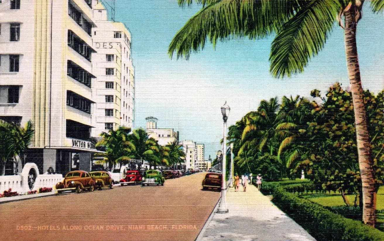 Hotels along Ocean Drive in Miami Beach