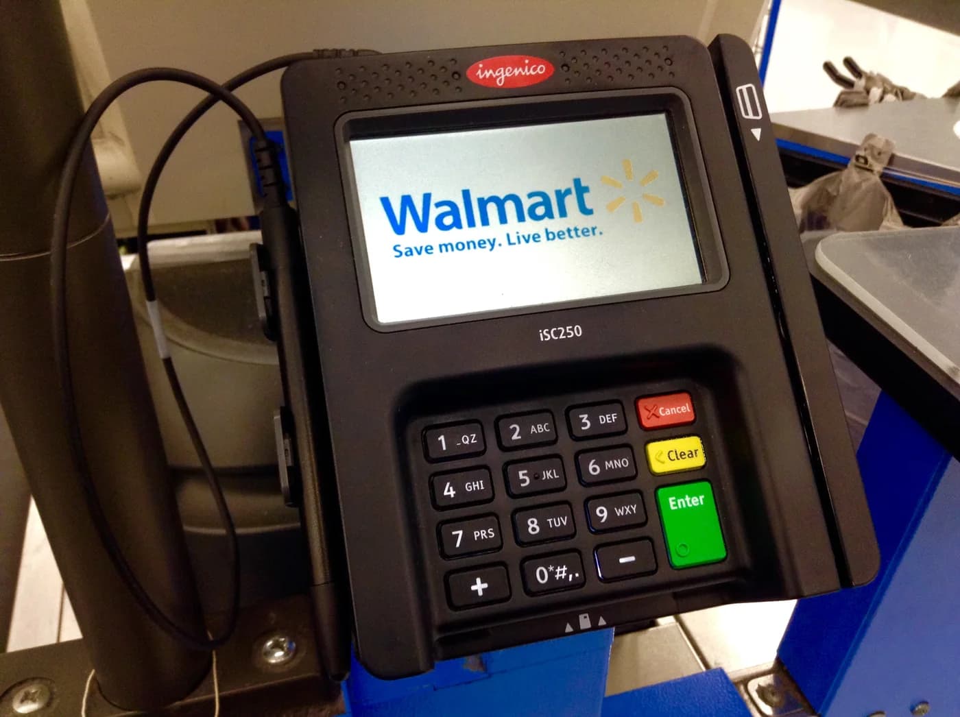 An Ingenico card reader, shown as a payment-processing reference
