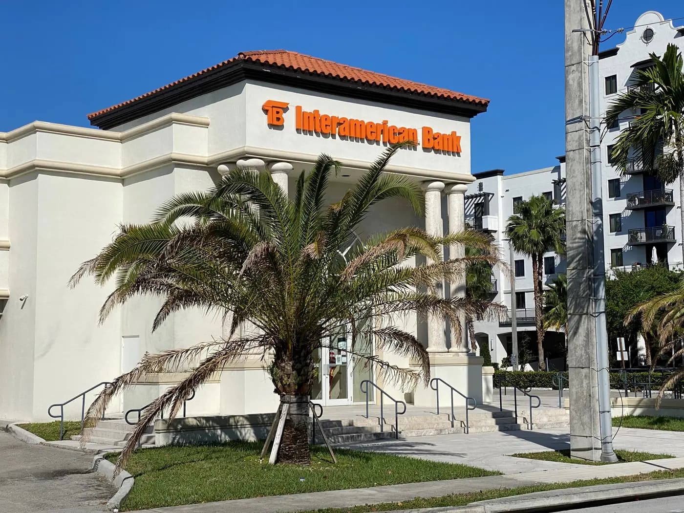 An archival Interamerican Bank branch in West Miami, as a banking reference