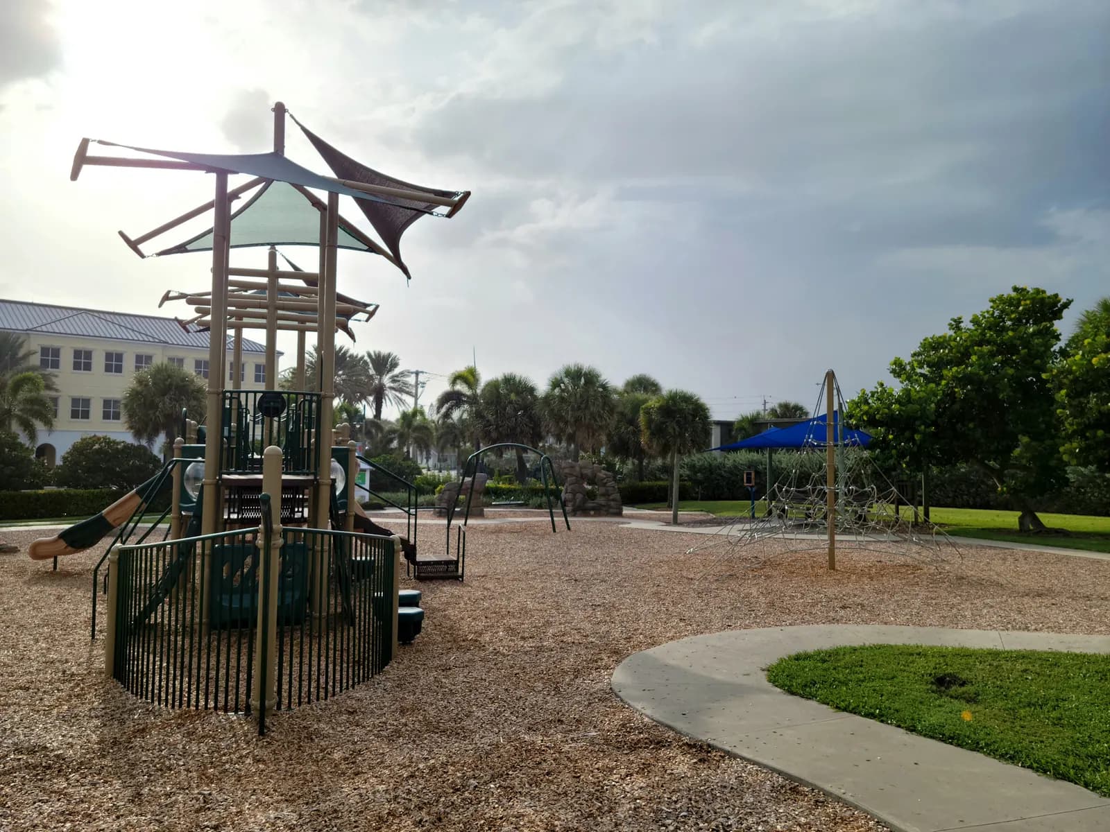 Reference photograph of playground equipment at Humiston Beach Park in Florida