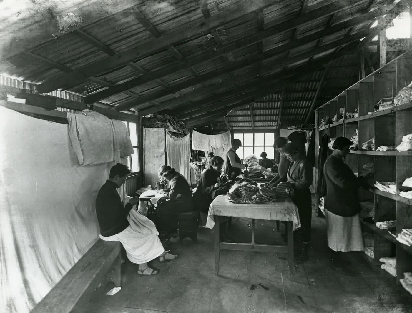 Reference photograph of a clothing warehouse in Israel