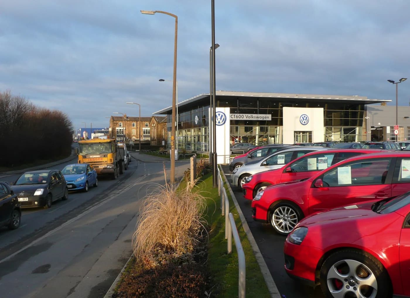 Reference photograph of a car showroom on Sticker Lane in the United Kingdom