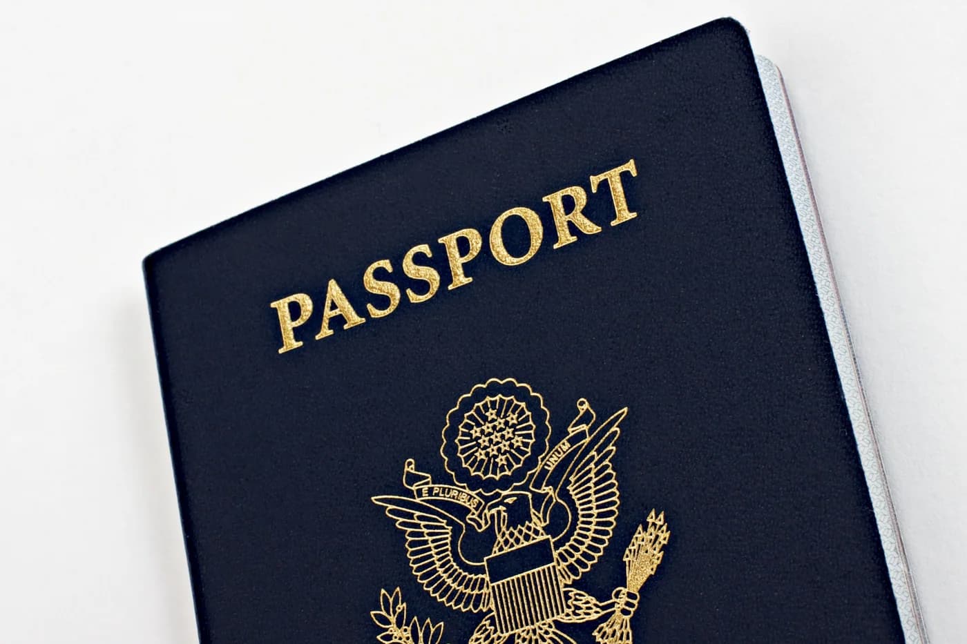 Reference photograph of a United States passport booklet