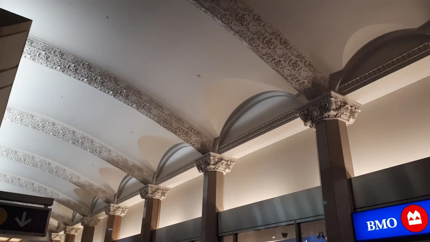 Interior of a Bank of Montreal branch, shown as a banking reference