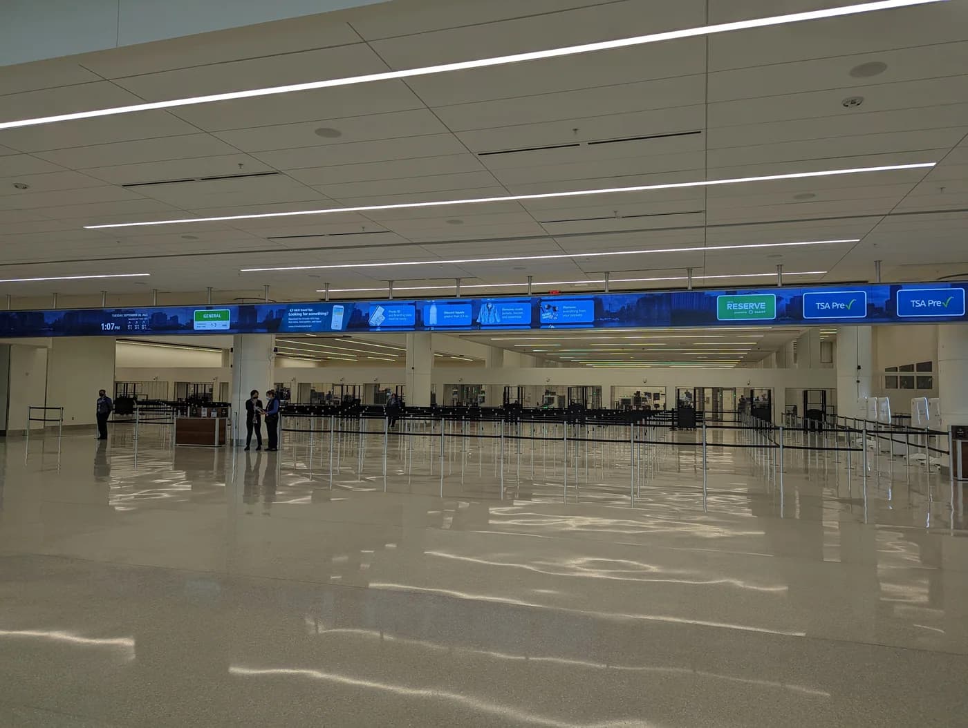TSA security checkpoint at Orlando airport Terminal C