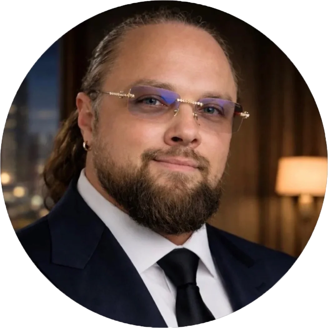 Portrait of Mark Pugachev, entrepreneur and business builder