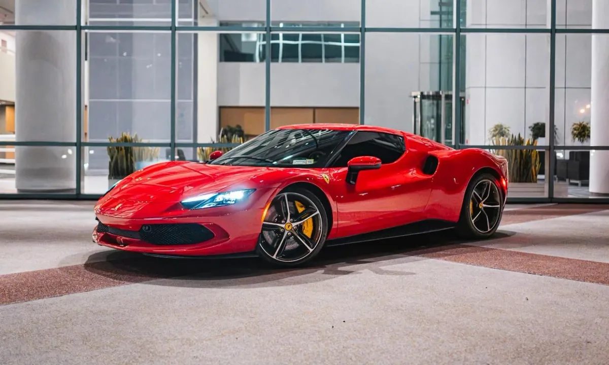 Red Ferrari 296 GTB from Pugachev Luxury Car Rentals, Miami