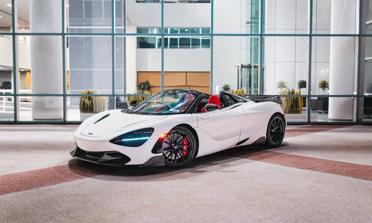 White McLaren 720S Spider from Pugachev Luxury Car Rentals, Miami